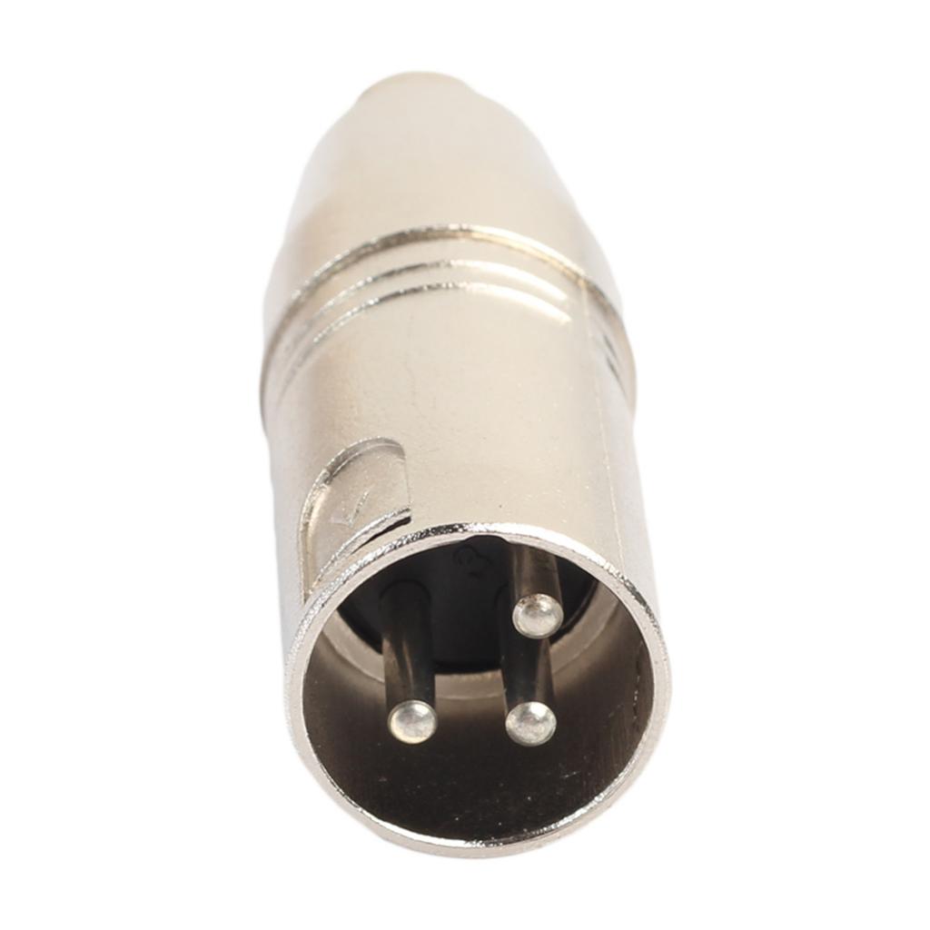 XLR 3Pin Male to RCA Female Audio Adapter Connector for Microphone Speaker