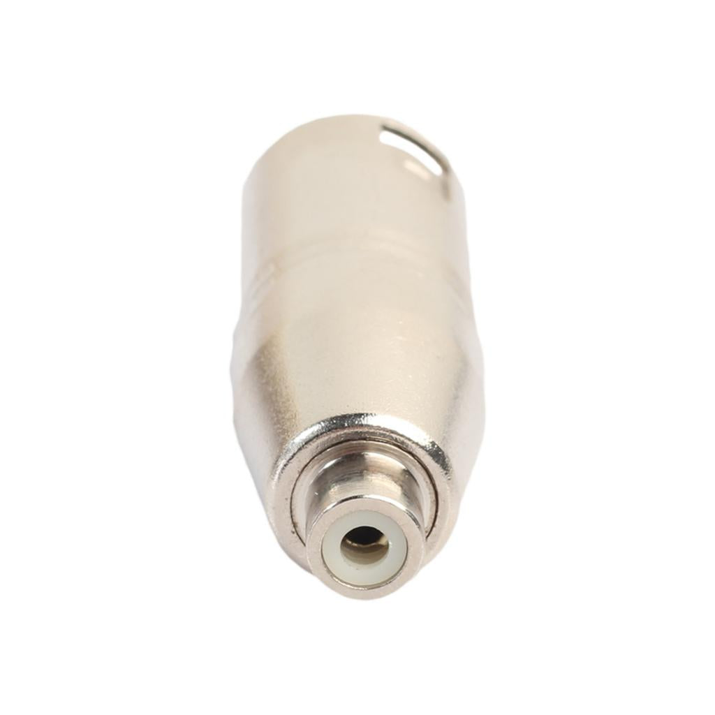 XLR 3Pin Male to RCA Female Audio Adapter Connector for Microphone Speaker
