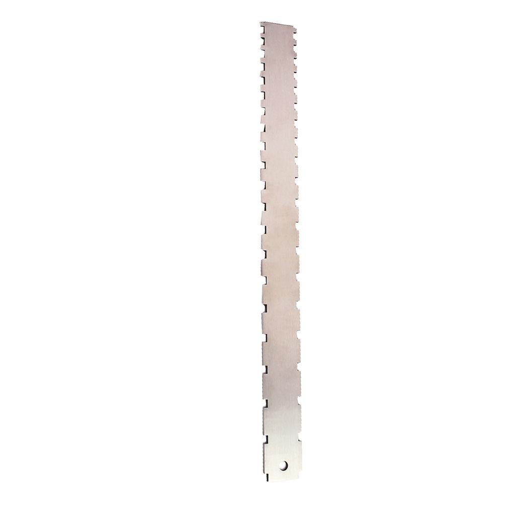 Stainless Steel Fret Level Leveling Rocker+Guitar Neck Notched Straight Edge