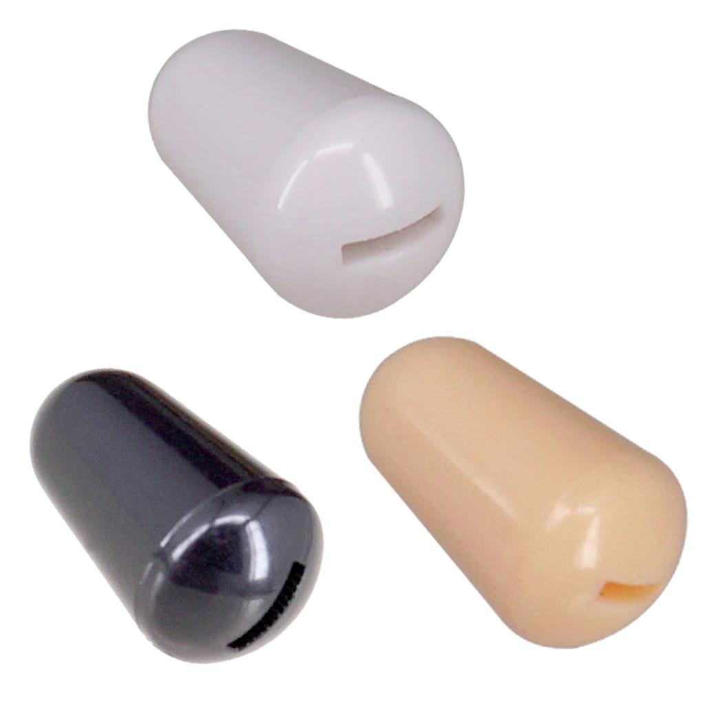 Plastic Toggle Switches Knobs Cap Tip for Electric Guitar Parts Black