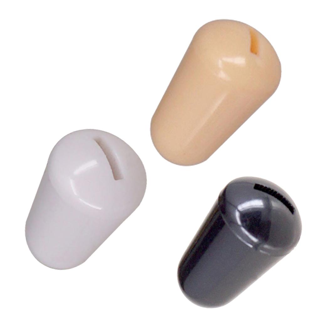 Plastic Toggle Switches Knobs Cap Tip for Electric Guitar Parts Black