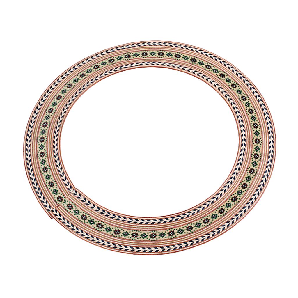 Classical Guitar Wood Inlaid Soundhole Acoustic Guitar Rosette Parts 92.5mm