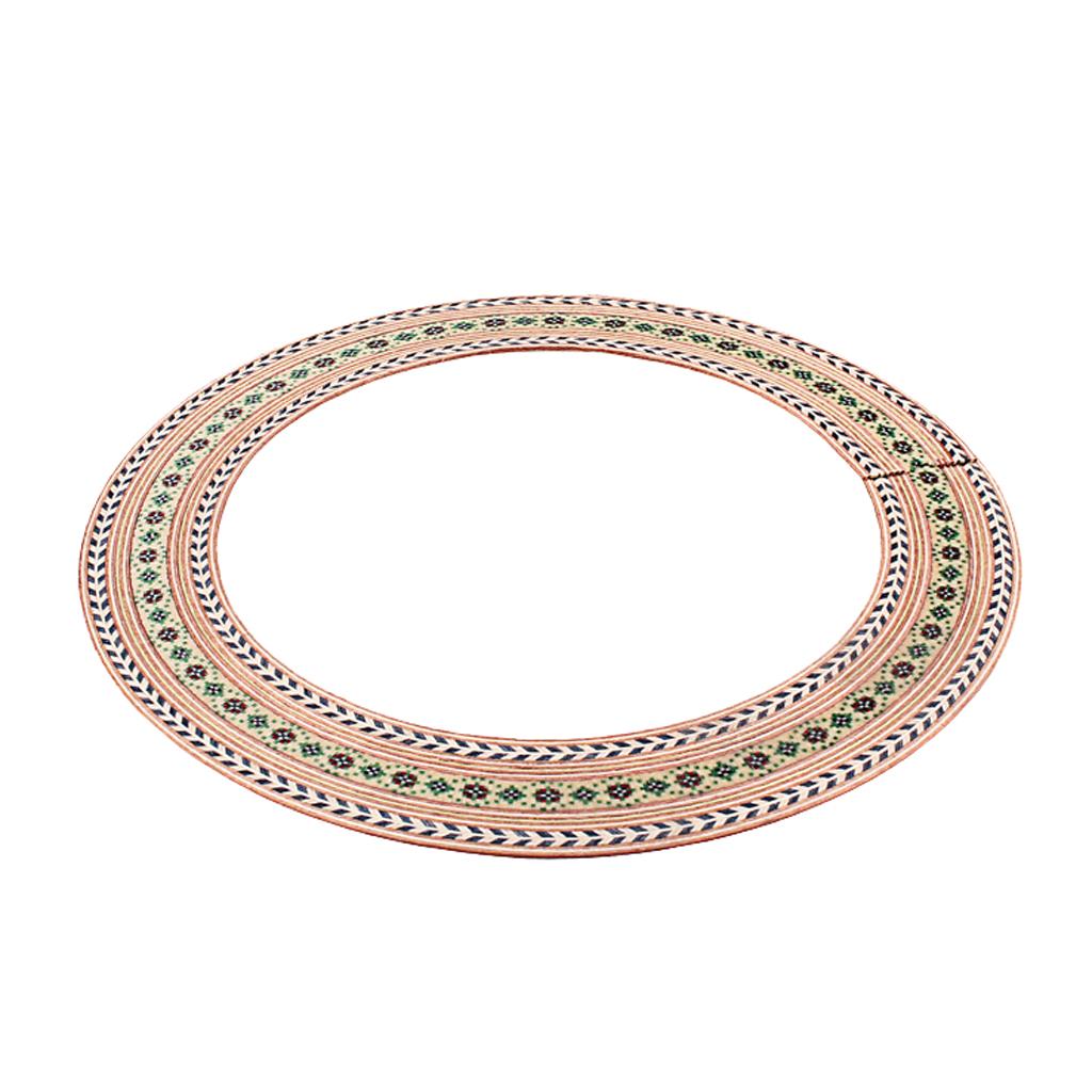 Classical Guitar Wood Inlaid Soundhole Acoustic Guitar Rosette Parts 92.5mm