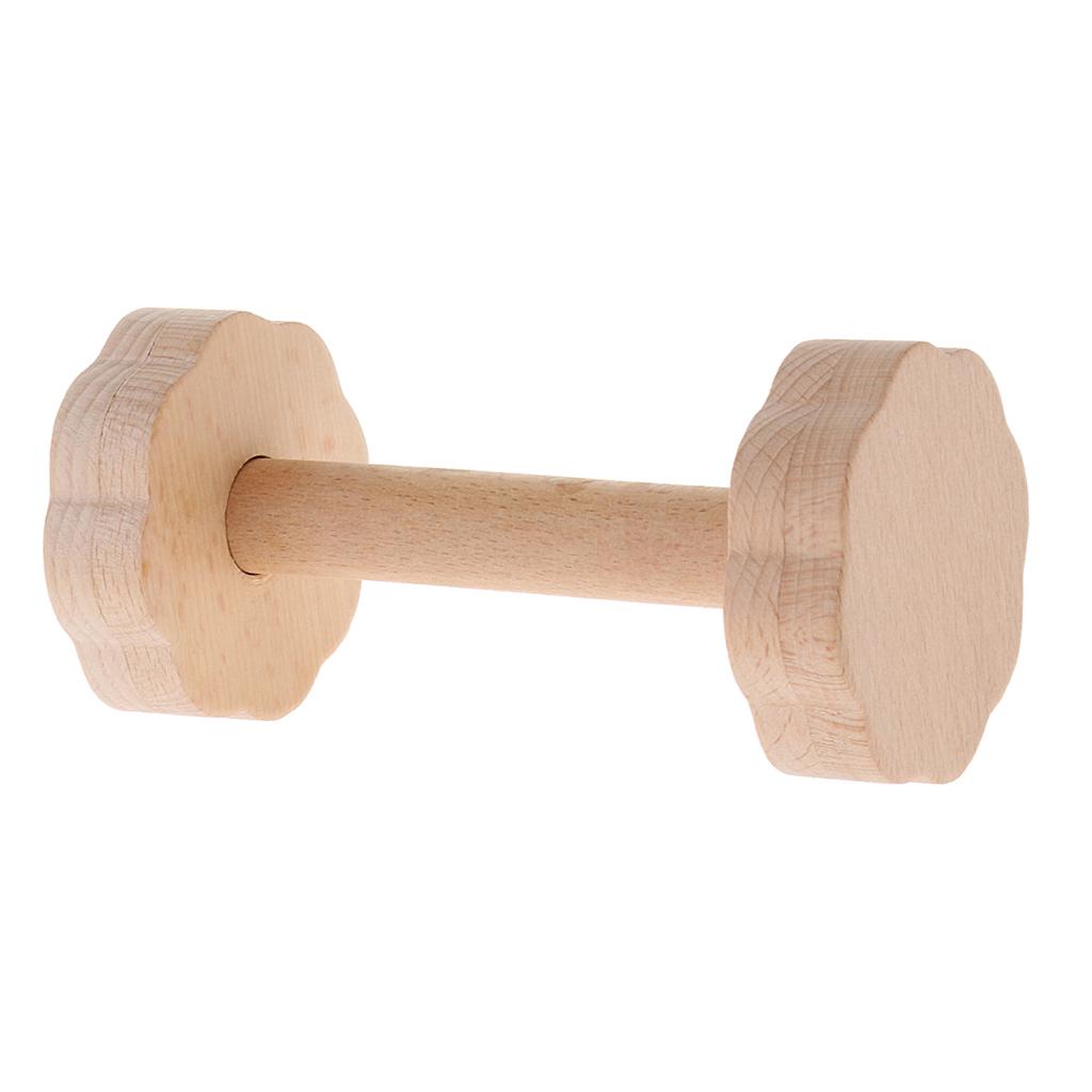 Wooden Musical Maracas Rattle Baby Hand Shaker Percussion Instrument