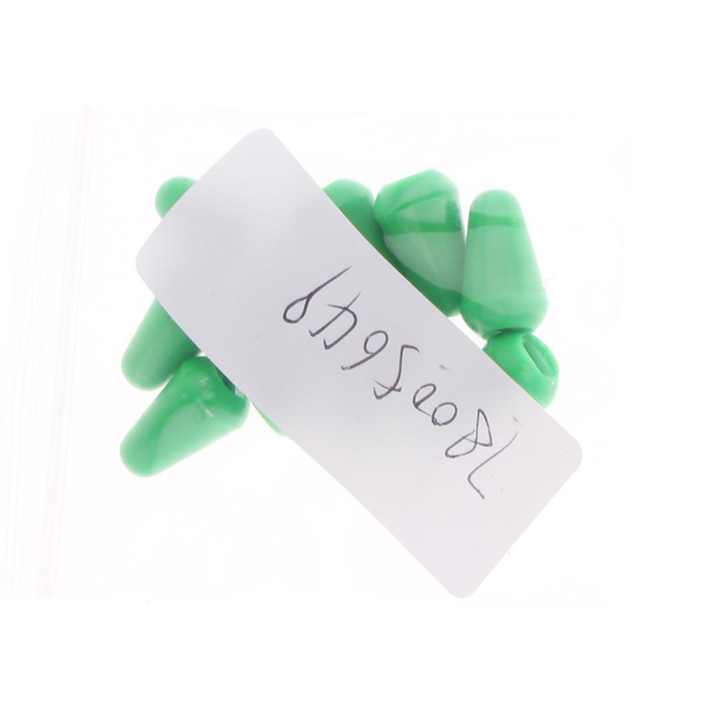 10 Pieces Plastic Toggle Switch Knobs Cap for Electric Guitar Parts Green