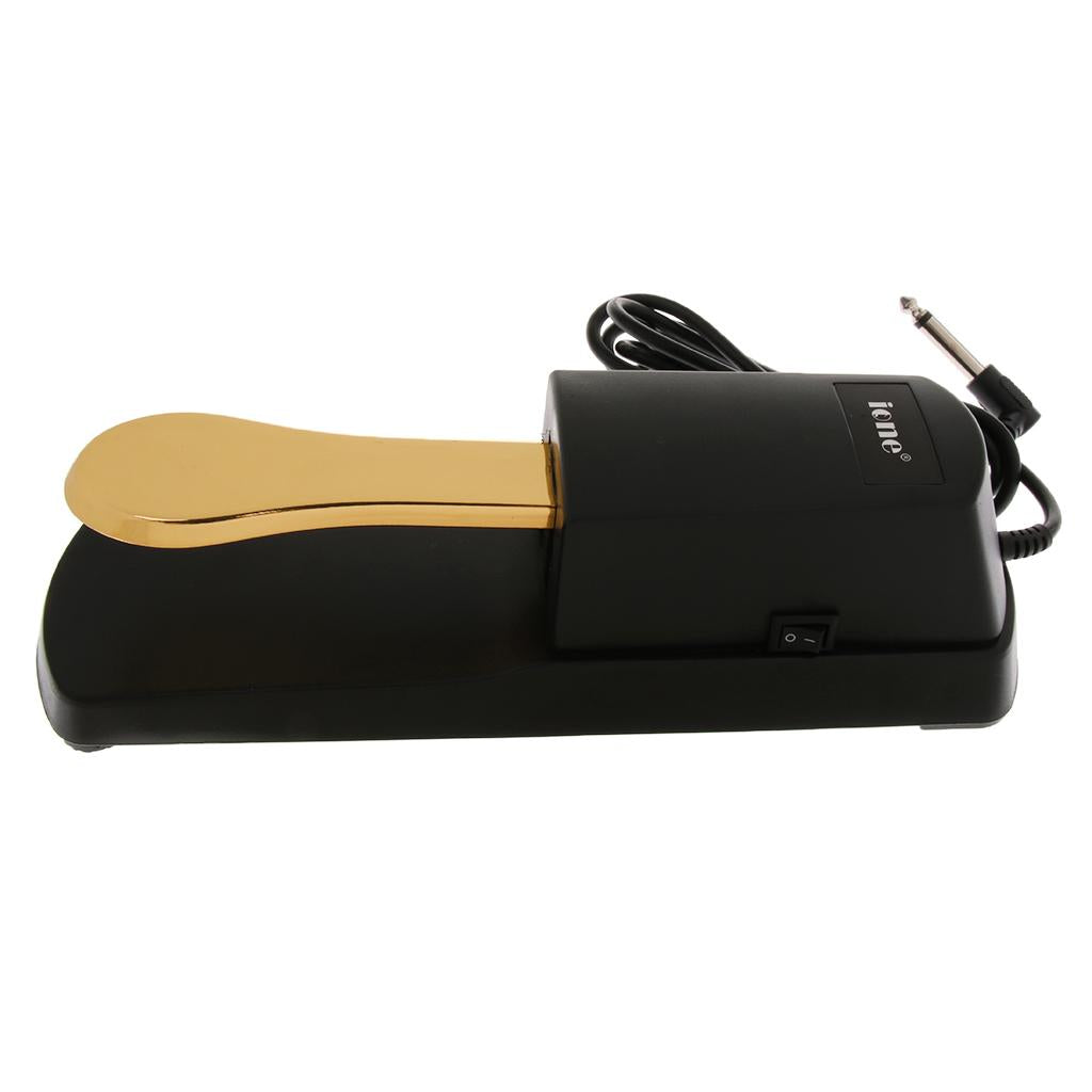 Piano Damper Sustain Pedal for Electric Piano Keyboard Instrument Gold