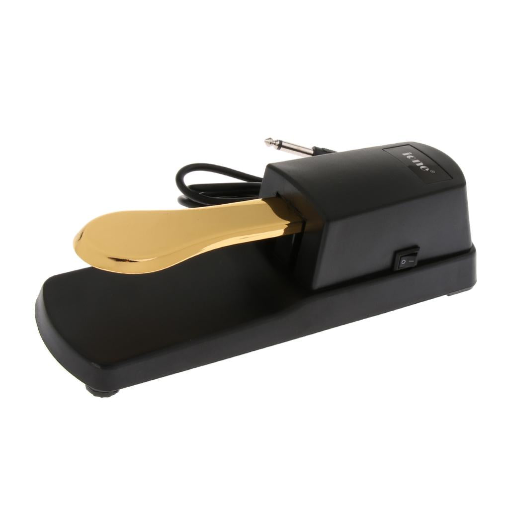 Piano Damper Sustain Pedal for Electric Piano Keyboard Instrument Gold