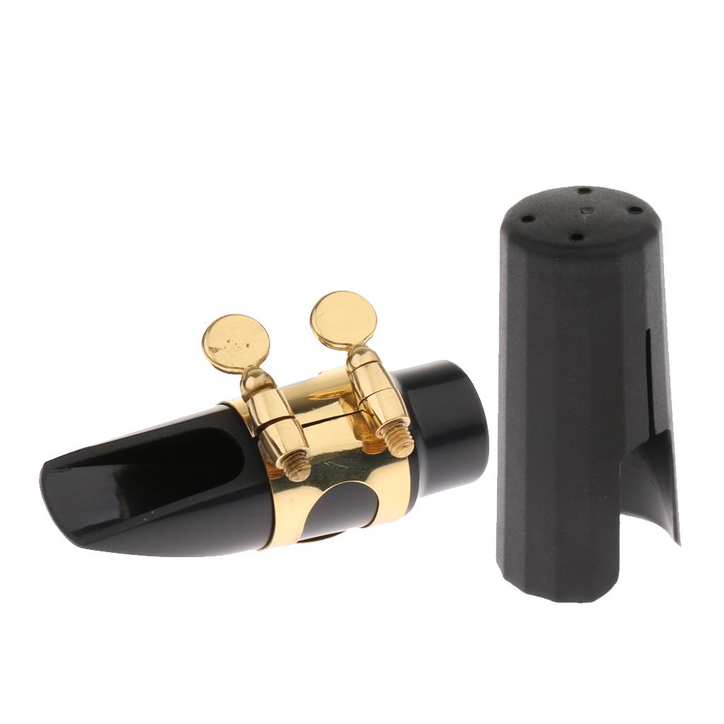 Metal Soprano Saxophone Mouthpiece Cap Clip Ligature Set