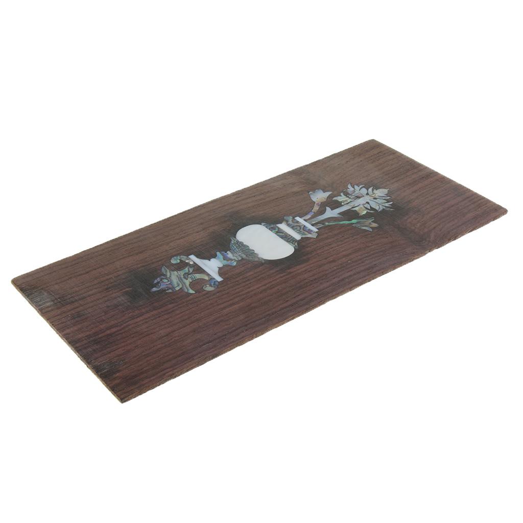 Acoustic Guitar Head Veneer Headstock Headplate with Decal Inlay Flower3