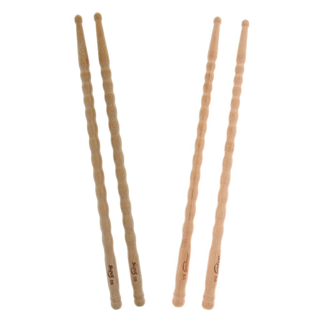 Bamboo Mallets Rods Sticks Drum Kit Mallets Percussion Parts for Drummer 5A