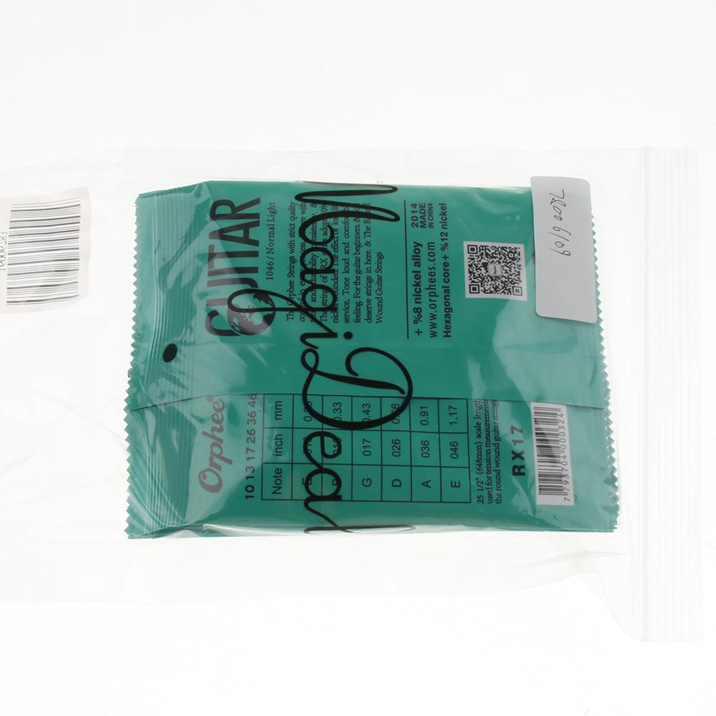5 Packs Electric Guitar String Set Guitar Replacement Accessory RX17