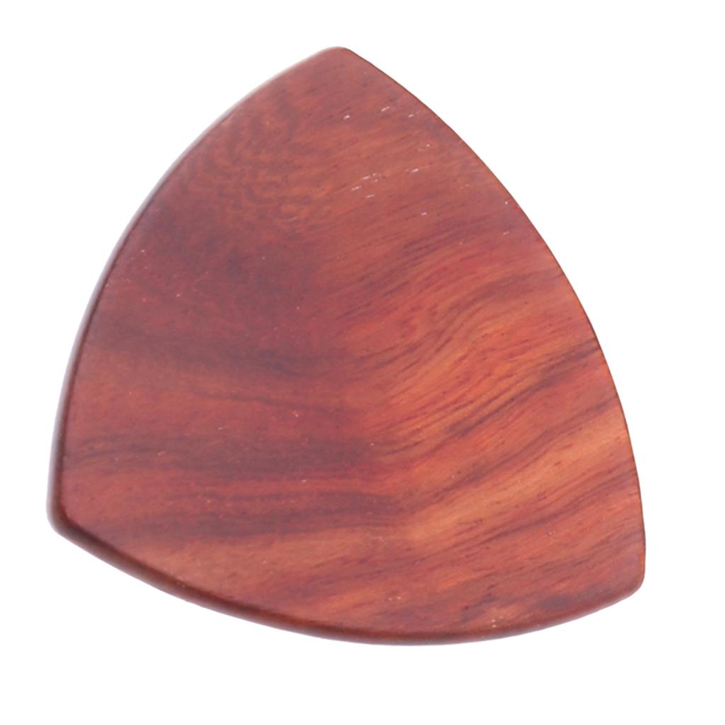 5pcs Guitar Plectrums Picks Red Sandal Wood