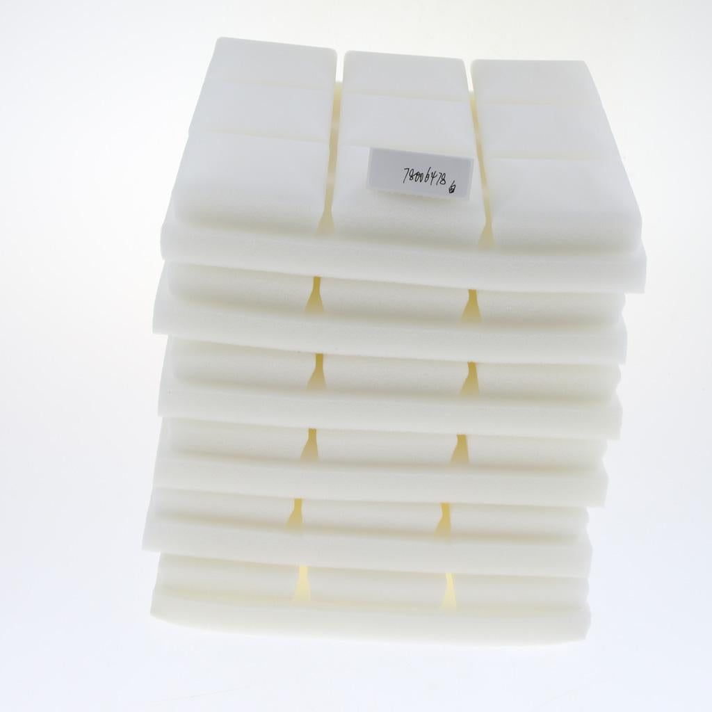 6pcs Acoustic Wedge Foam Sound Absorption Panels for Audio Equipment White