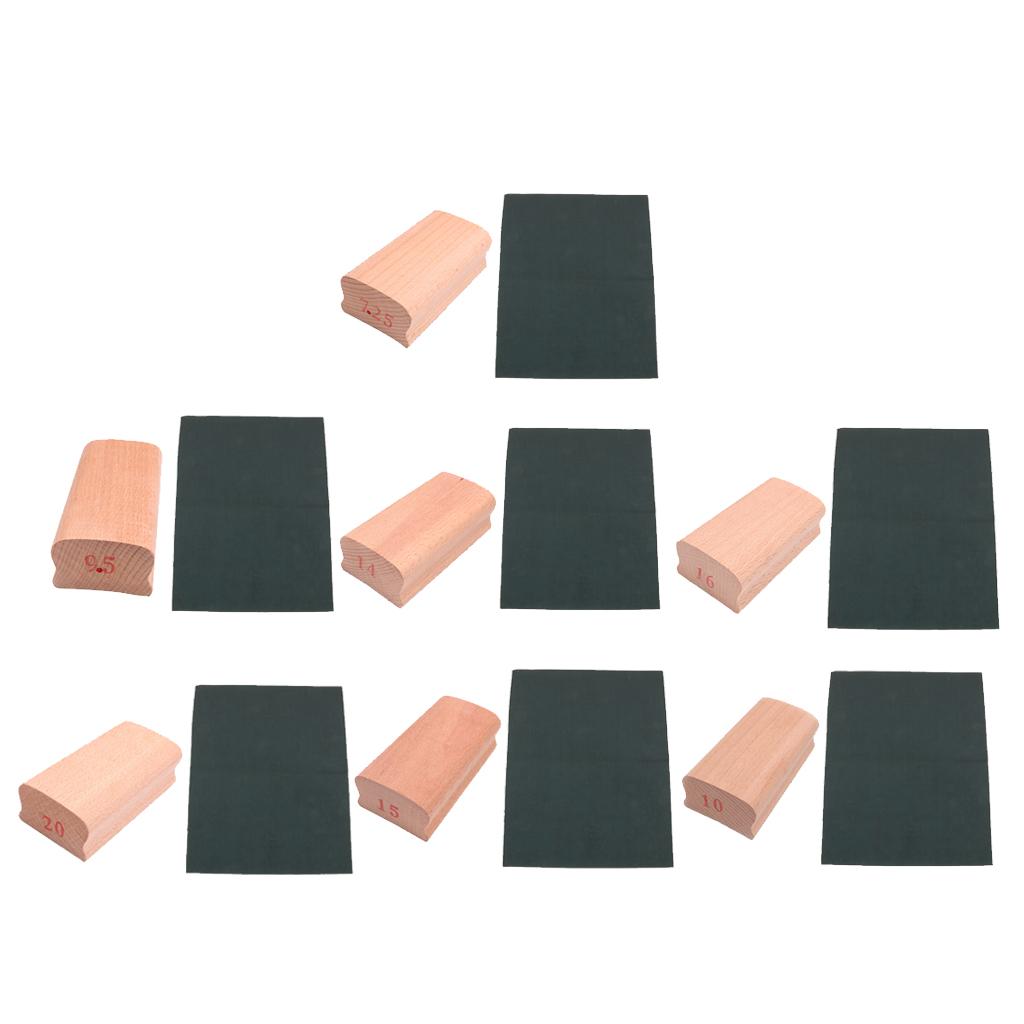Wood Radius Sanding Block Fingerboard Fretboard Fret Leveling Tool 7.25