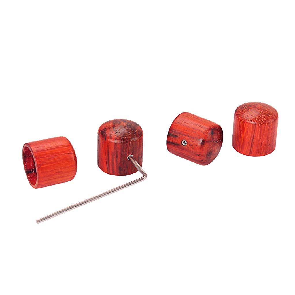 4pcs Electric Guitar Tone Volume Electronic Control Knobs Cap