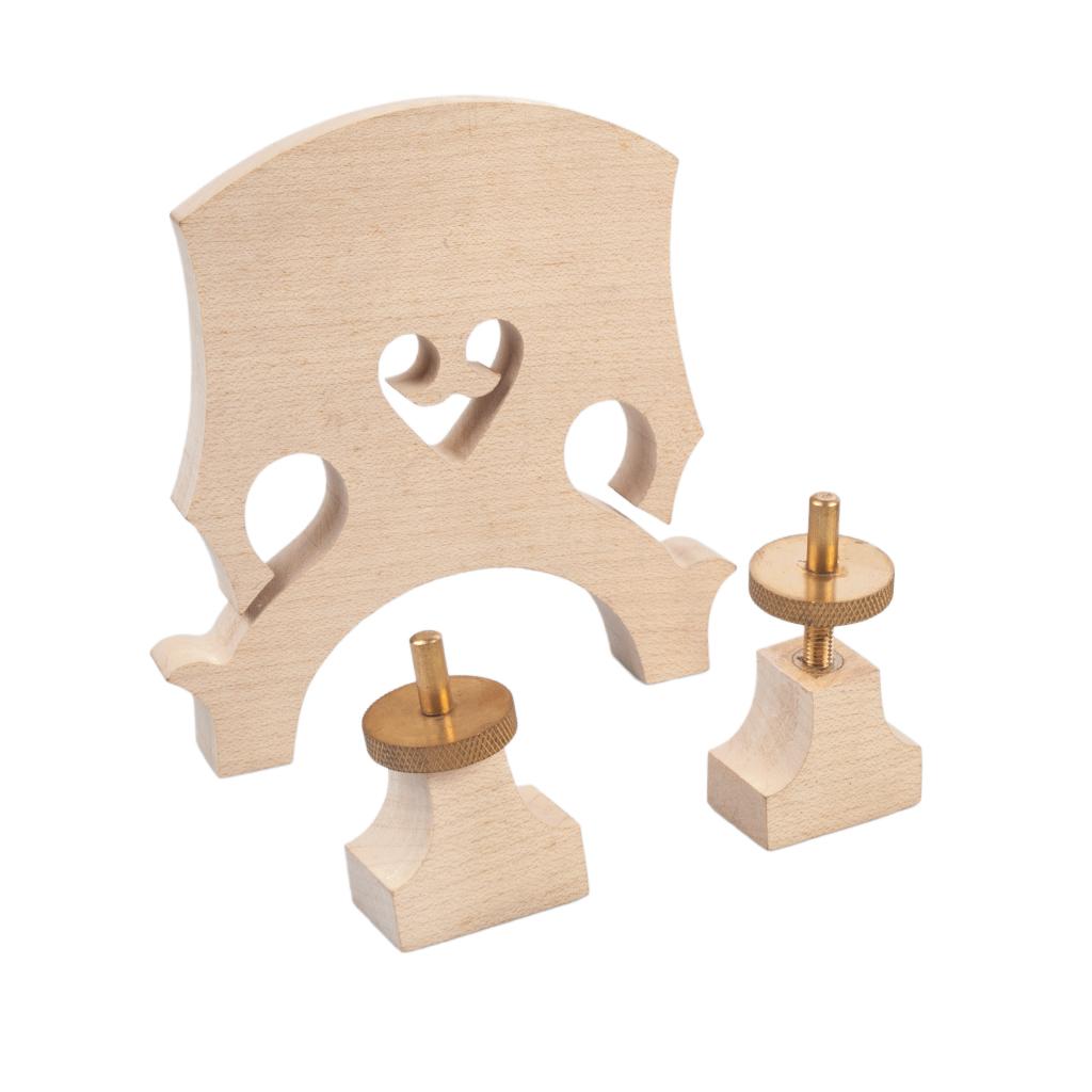 Adjustable 1/2 Double Bass Maple Bridge
