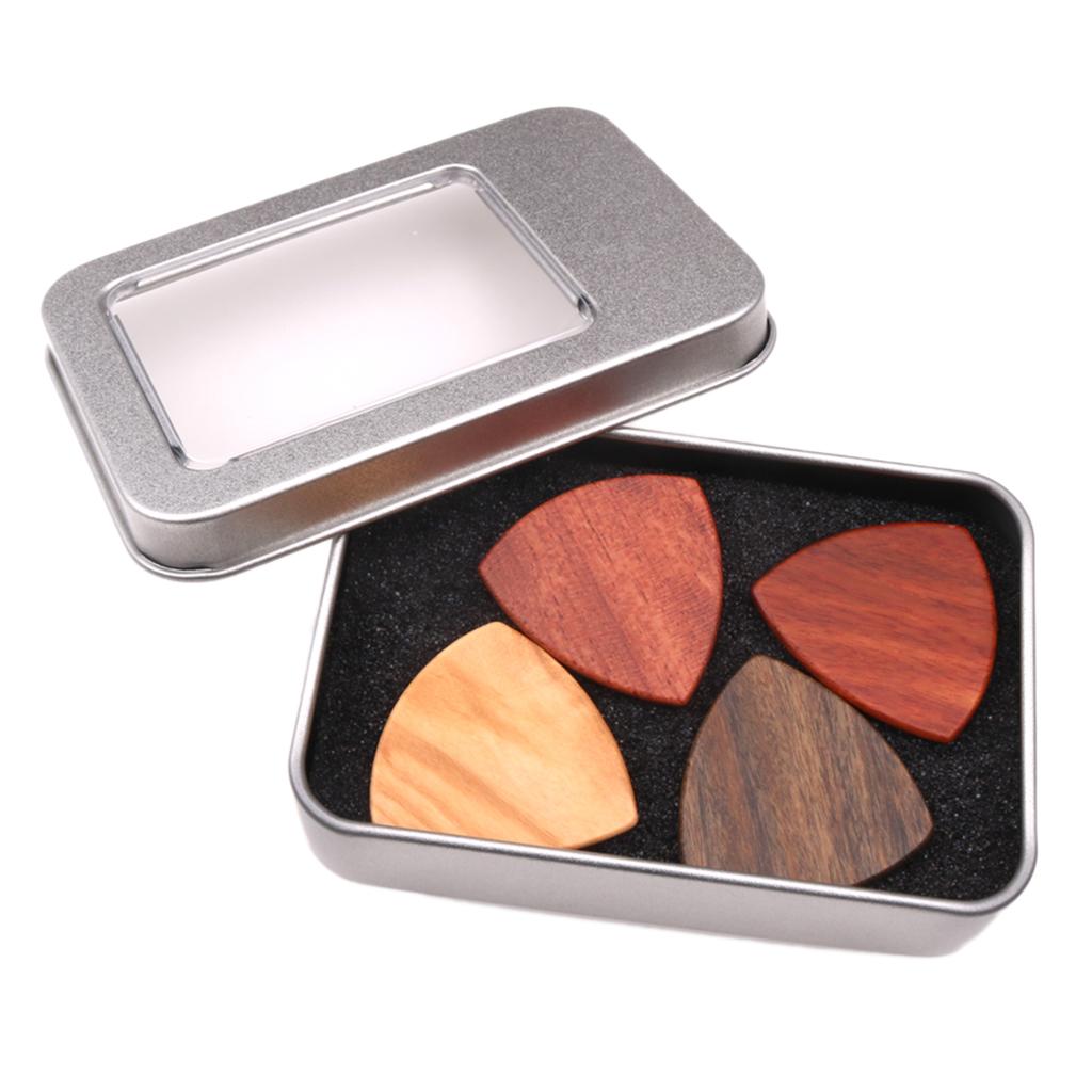 1 Set Guitar Pick Plectrums with Iron Box