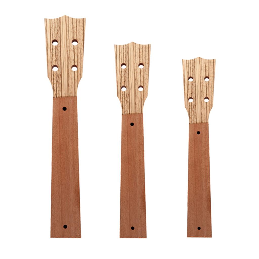 Unfinished Ukulele Neck Musical Instrument Parts 21inch