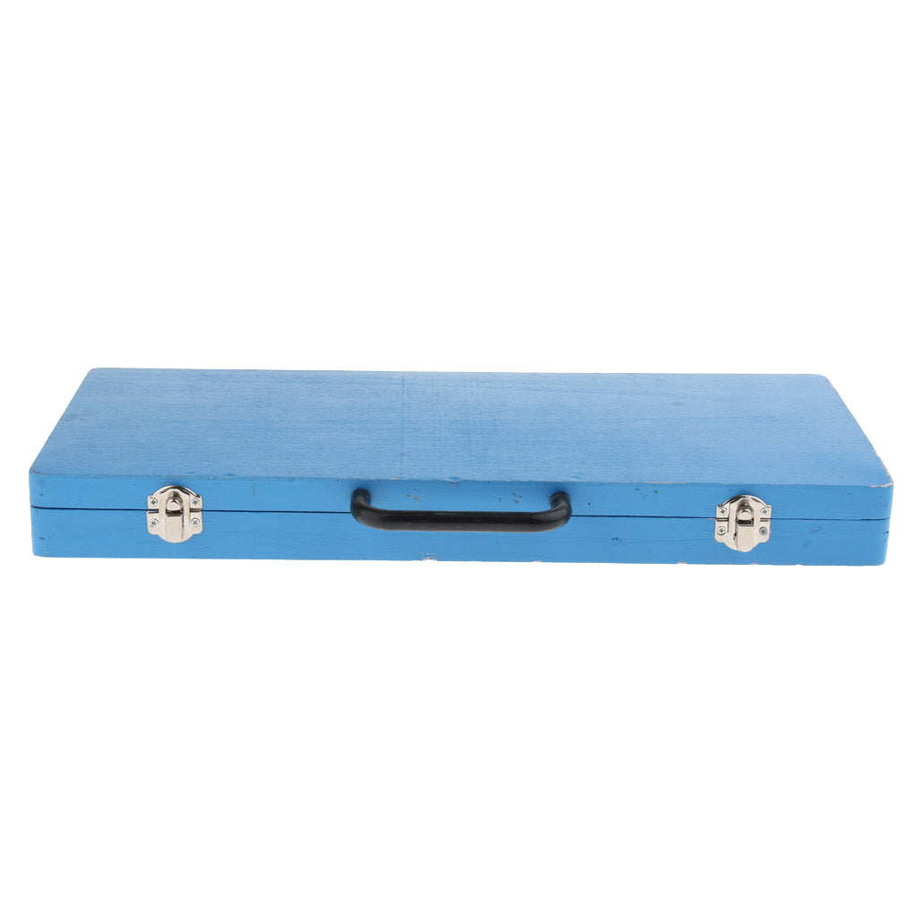 Aluminum 15 Tones Glockenspiel Xylophone in Hard Protective Case Blue