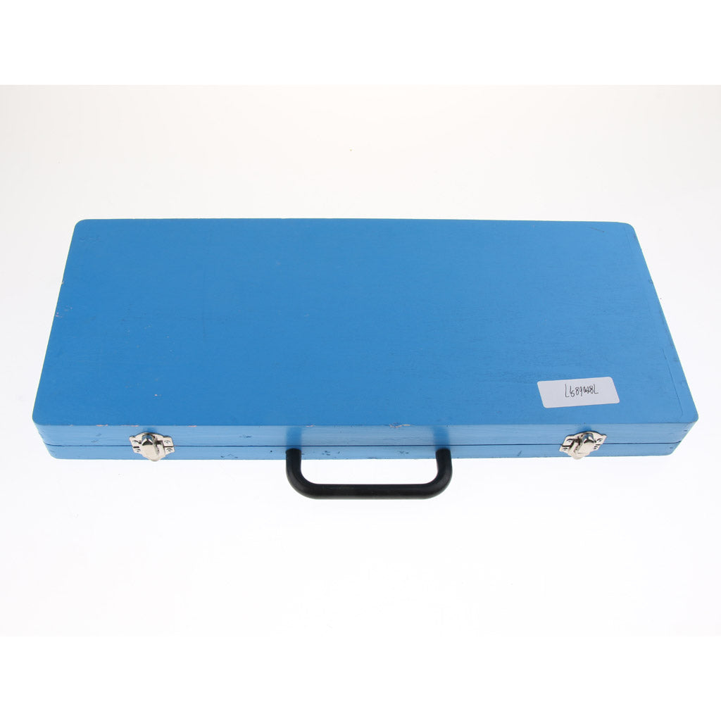 Aluminum 15 Tones Glockenspiel Xylophone in Hard Protective Case Blue