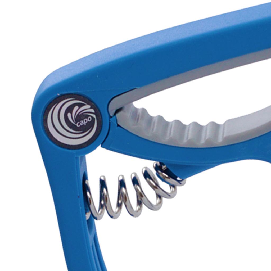 1 Piece Guitar Capo Tuner Trigger Quick Change Key Clamp Blue