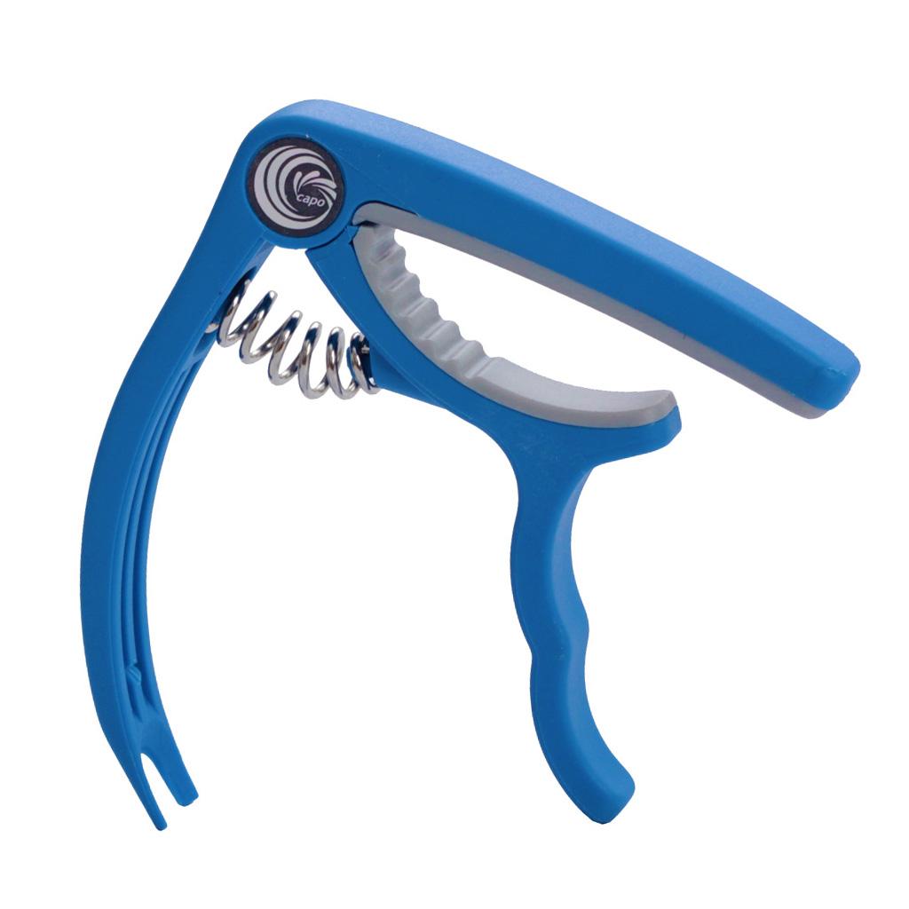 1 Piece Guitar Capo Tuner Trigger Quick Change Key Clamp Blue