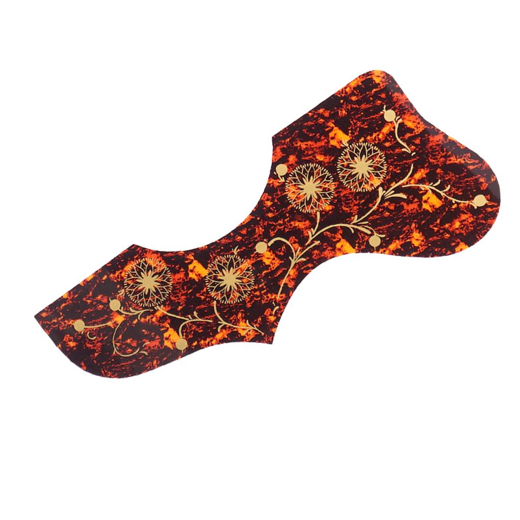 Self Adhesive Acoustic Guitar Pickguard for 40'' 41'' Guitar Brown