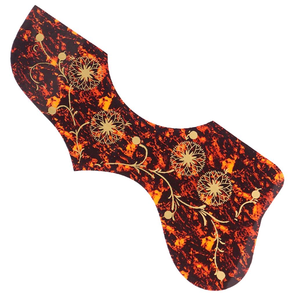 Self Adhesive Acoustic Guitar Pickguard for 40'' 41'' Guitar Brown