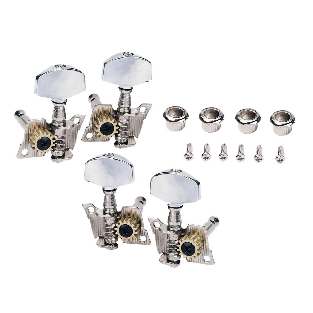 2R+2L Guitar Ukulele Tuning Pegs Button Strings Tuning Tuners Heads Parts