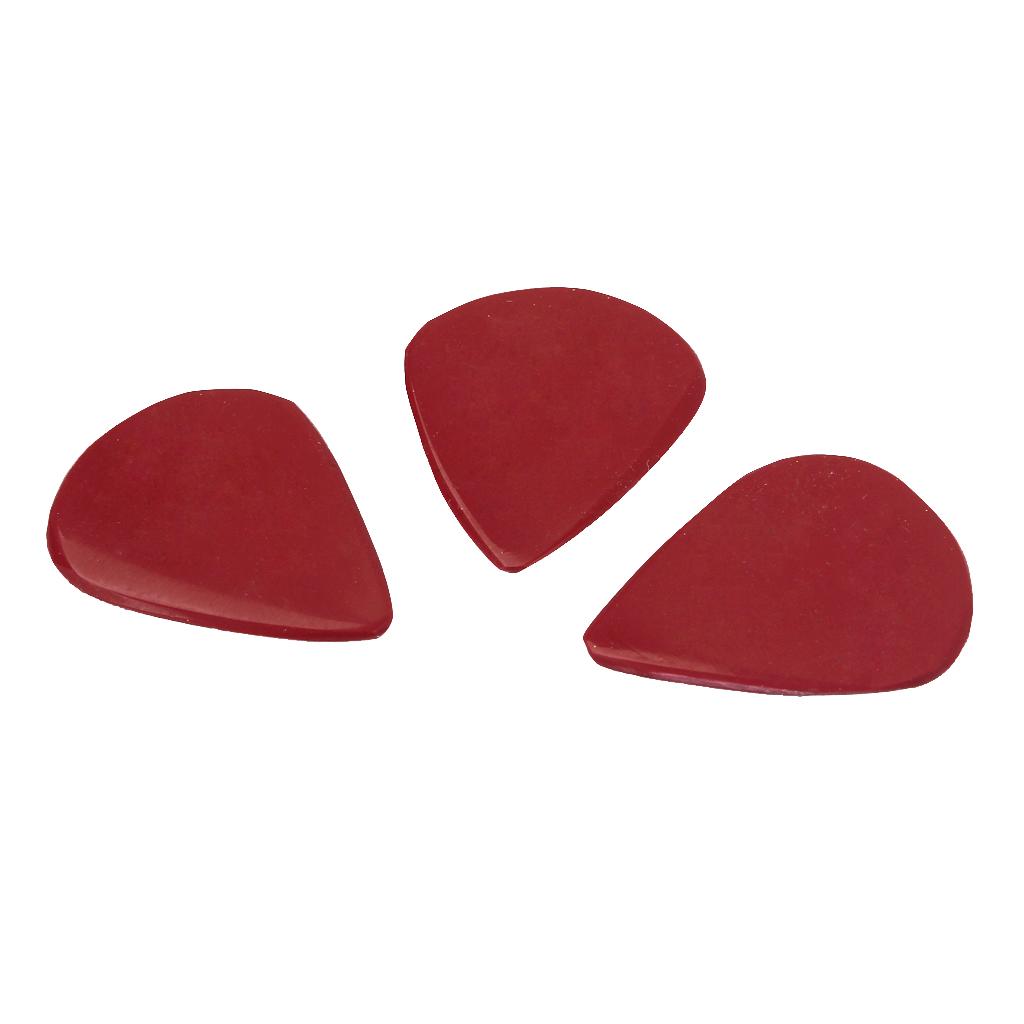 Stone Guitar Ukulele Plectrum Picks for Guitar Parts Red
