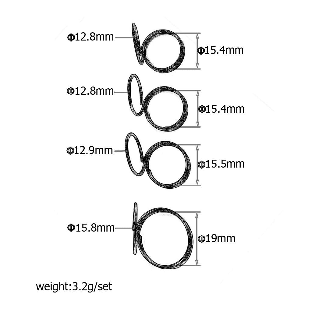 4PCS Guitar Finger Picks Plectrum Golden Finger style Plectrum Thumb Picks