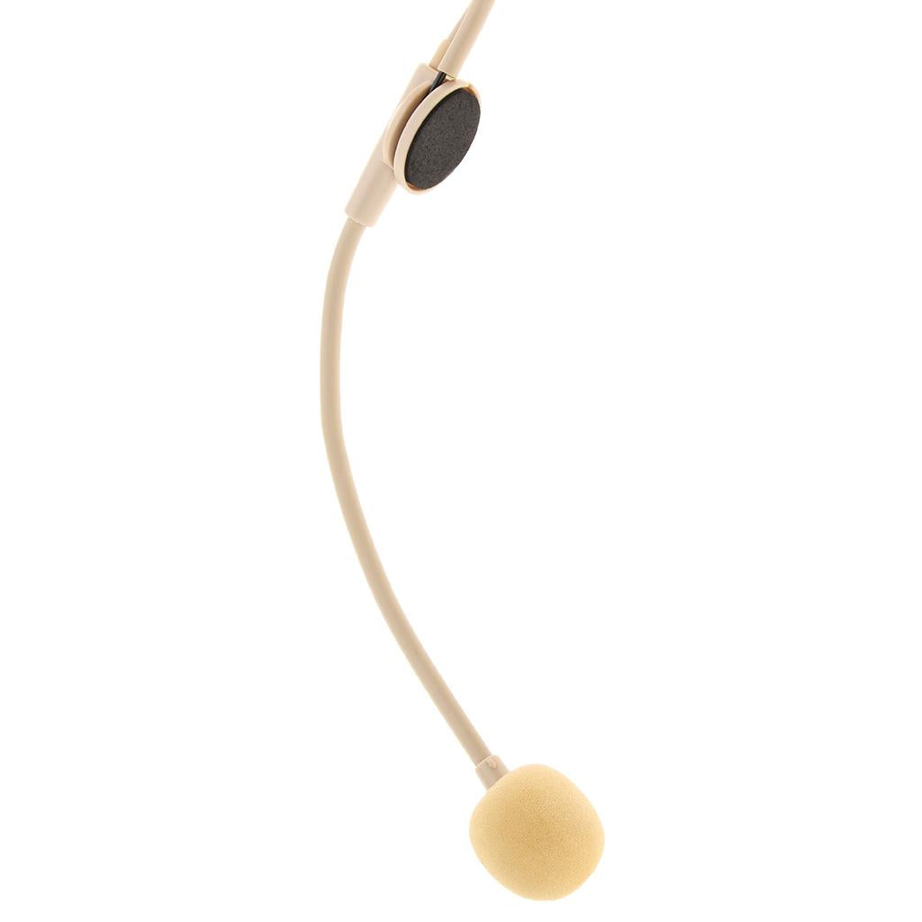 Wired 3.5mm Headset Headworn Microphone Condenser Mic for Tour Guide Skin