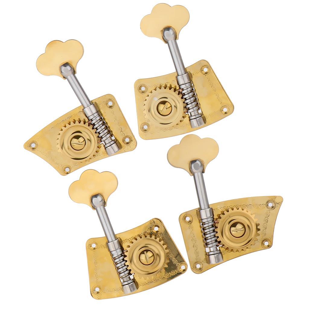 4pcs Upright Double Bass Tuning Pegs Machine Heads for Bass Player 4-4-3-4