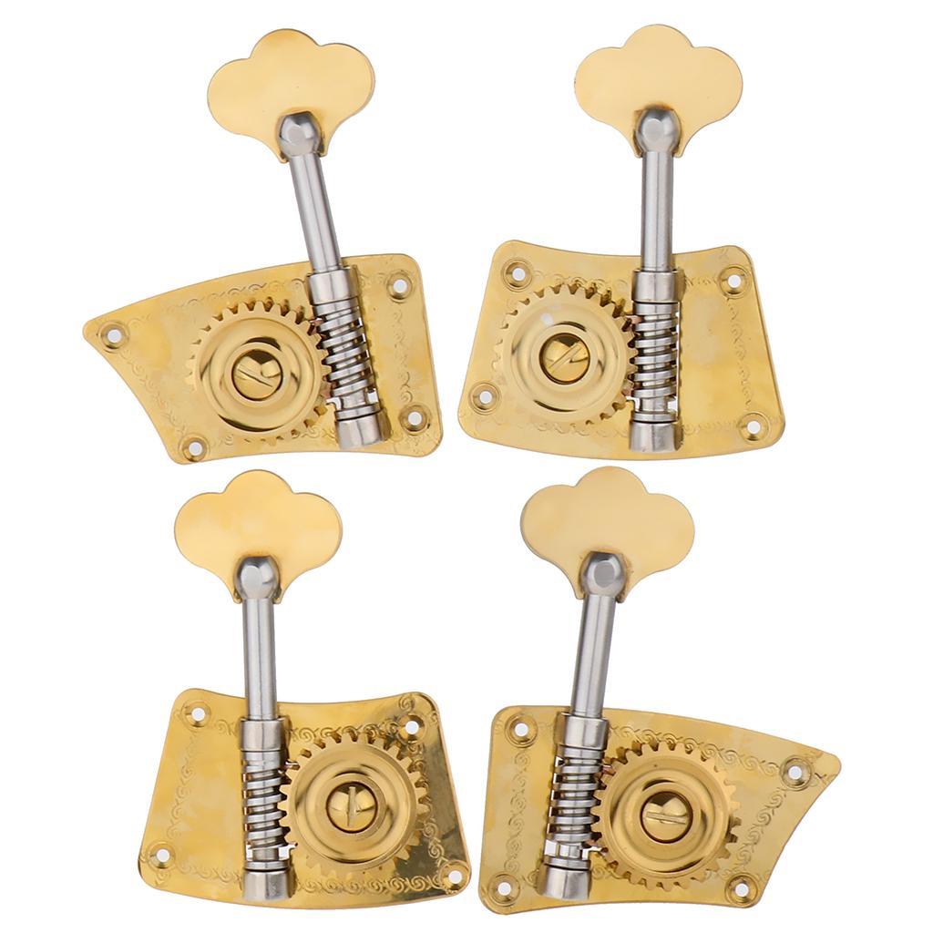 4pcs Upright Double Bass Tuning Pegs Machine Heads for Bass Player 4-4-3-4