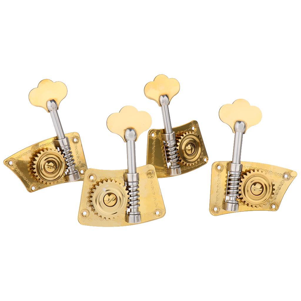 4pcs Upright Double Bass Tuning Pegs Machine Heads for Bass Player 4-4-3-4