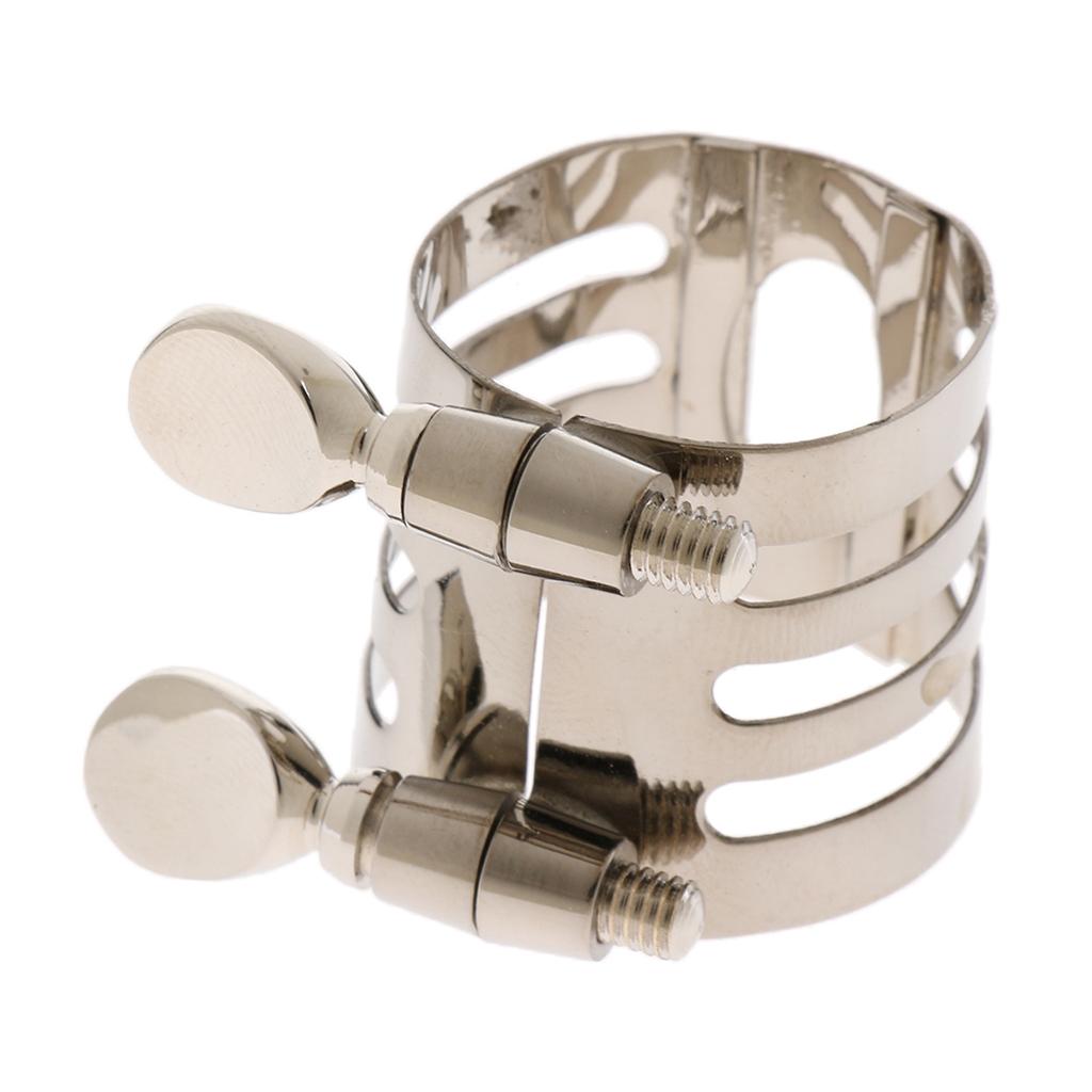 Metal Saxophone Mouthpiece Pipe Clip Woodwind Part Nickel