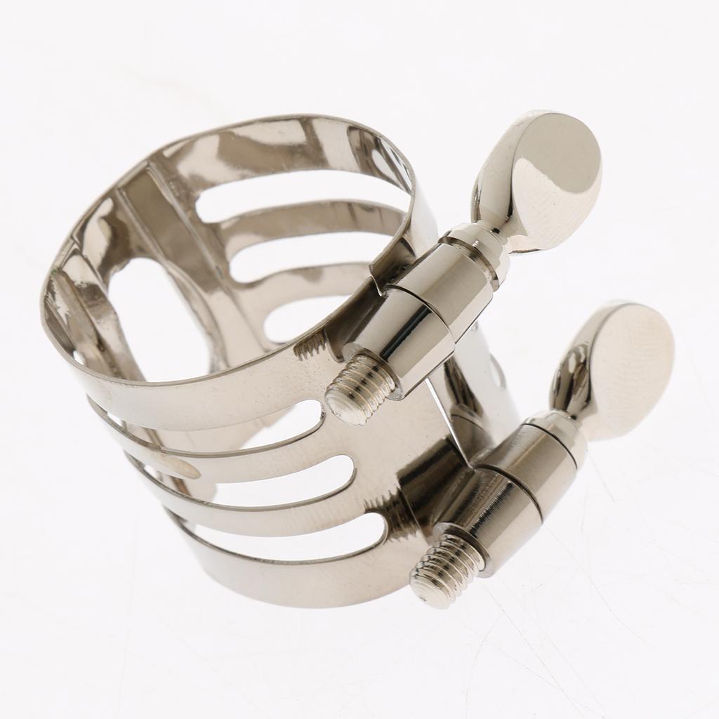 Metal Saxophone Mouthpiece Pipe Clip Woodwind Part Nickel