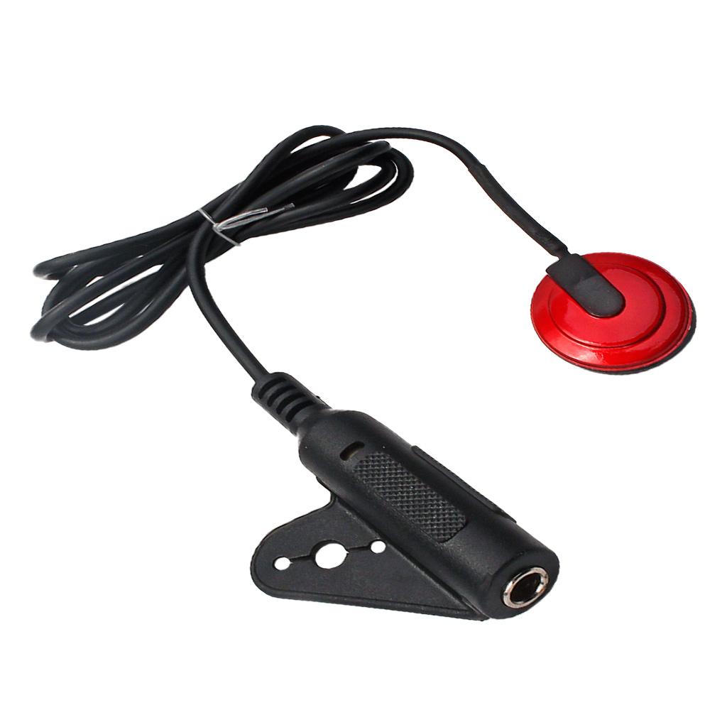 Red Acoustic Guitar Pickup Piezo for Guitar Violin Ukulele Mandolin Banjo