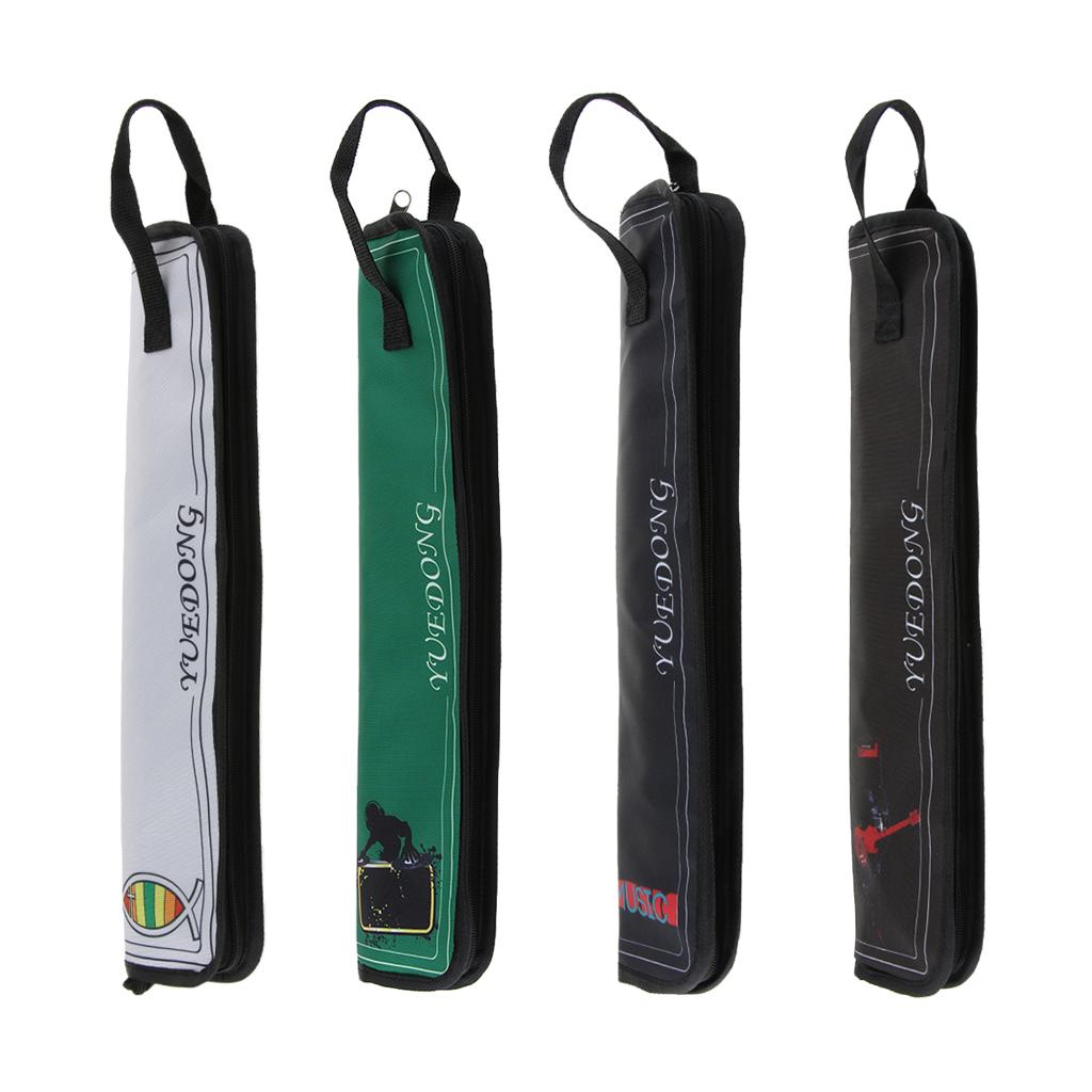 Portable Drum Stick Bag Case Holder for Percussion Drumsticks Mallets A