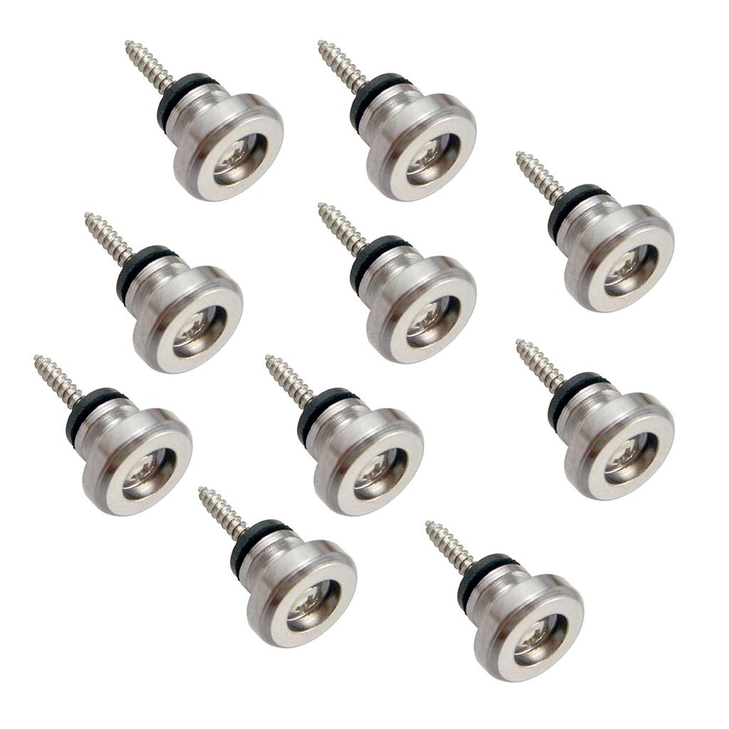 10pcs Metal Strap Lock Button Buckle for Guitar Bass Ukulele Accessories