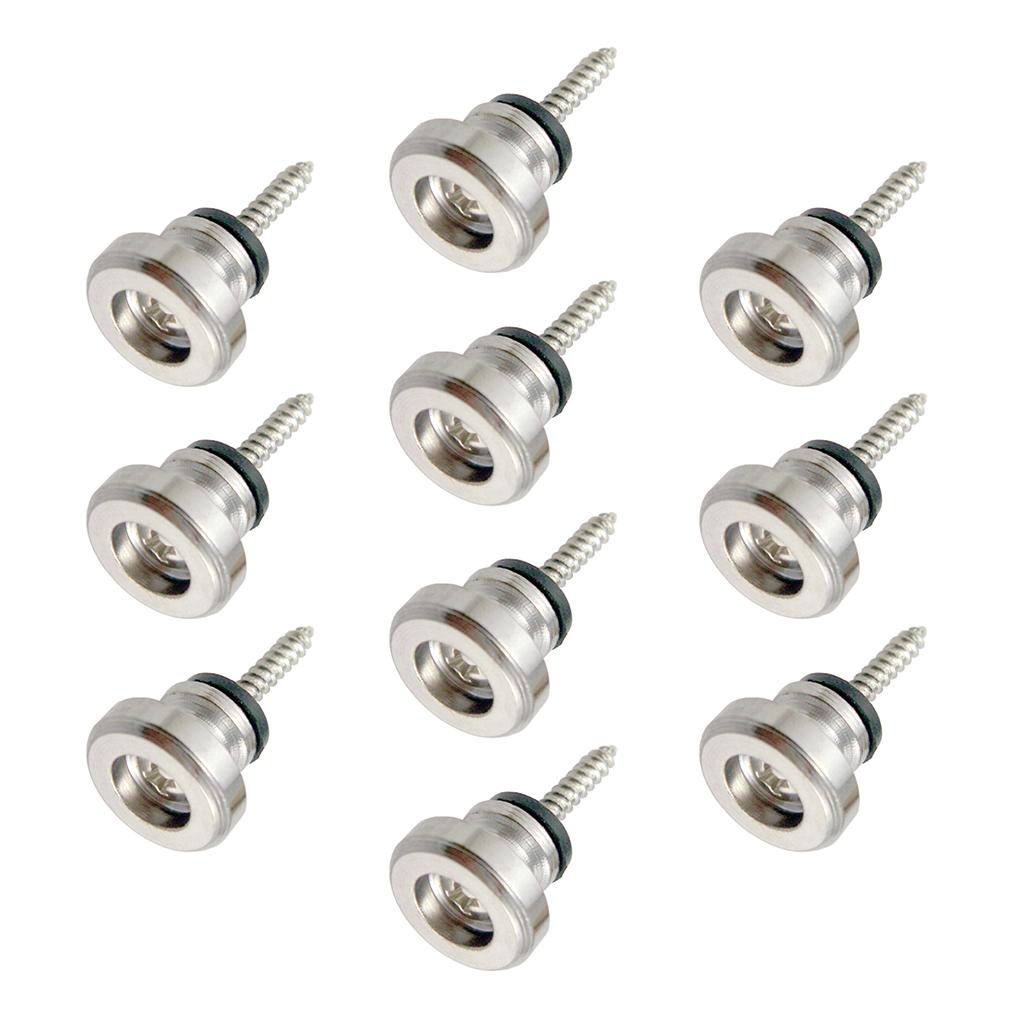 10pcs Metal Strap Lock Button Buckle for Guitar Bass Ukulele Accessories