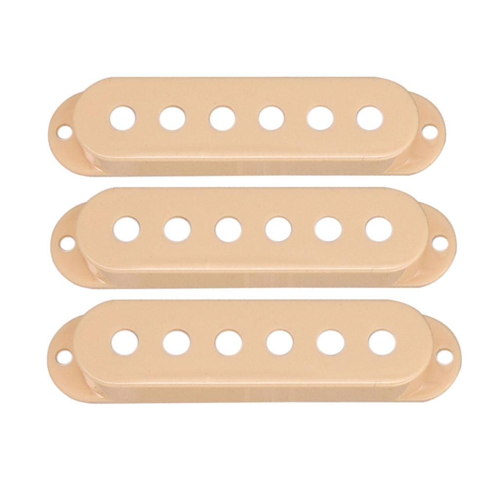 3 Pieces Single Coil Pickup Cover for Fender ST SQ Guitar 52