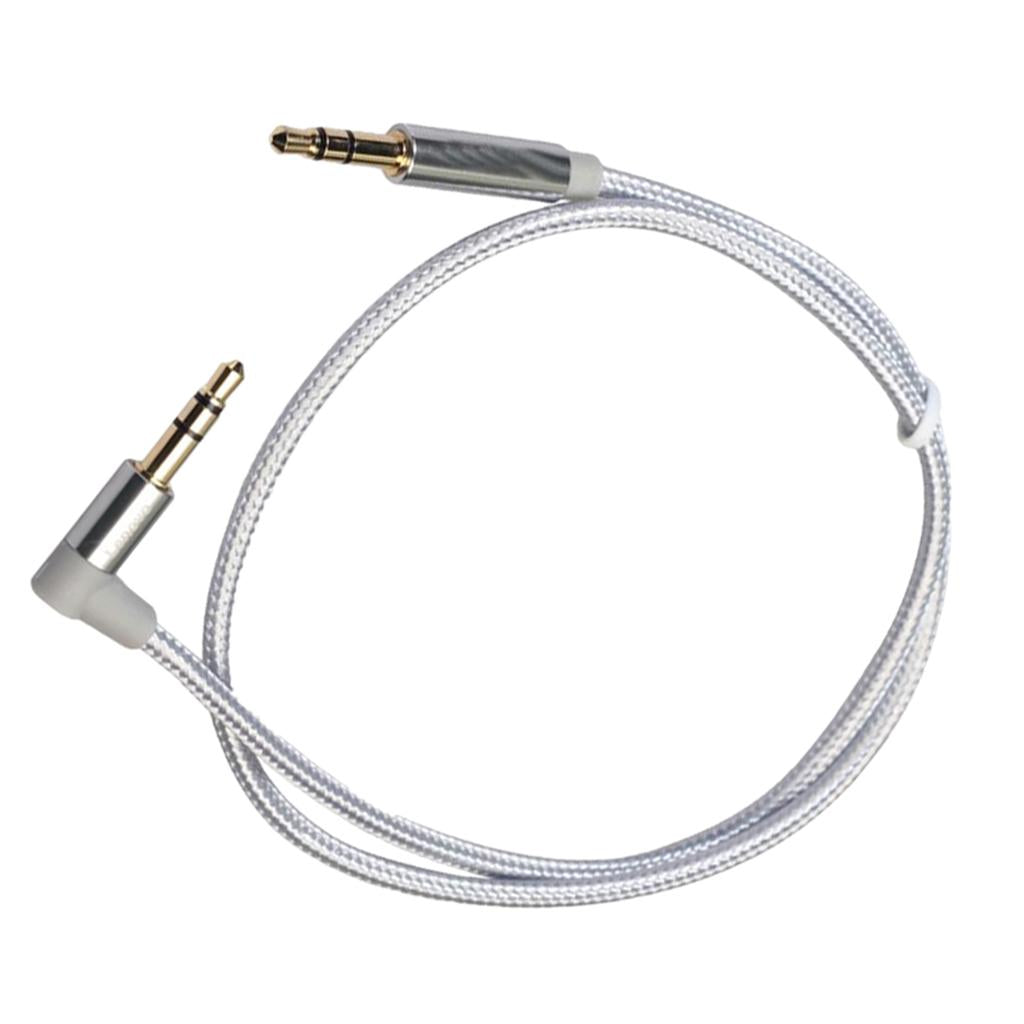 3.5mm Audio Cable Nylon Braided Male to Male Aux Cord 50cm
