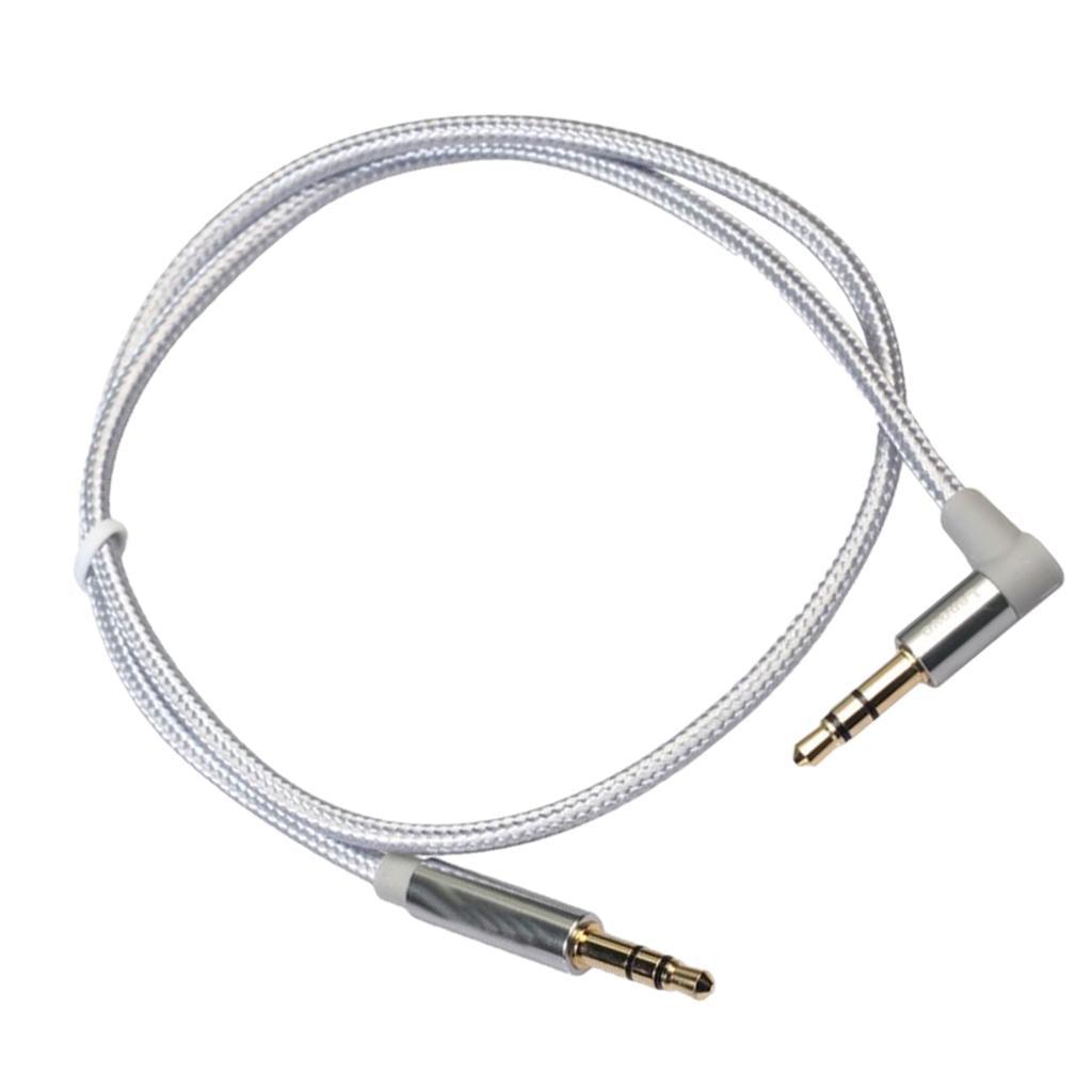 3.5mm Audio Cable Nylon Braided Male to Male Aux Cord 50cm