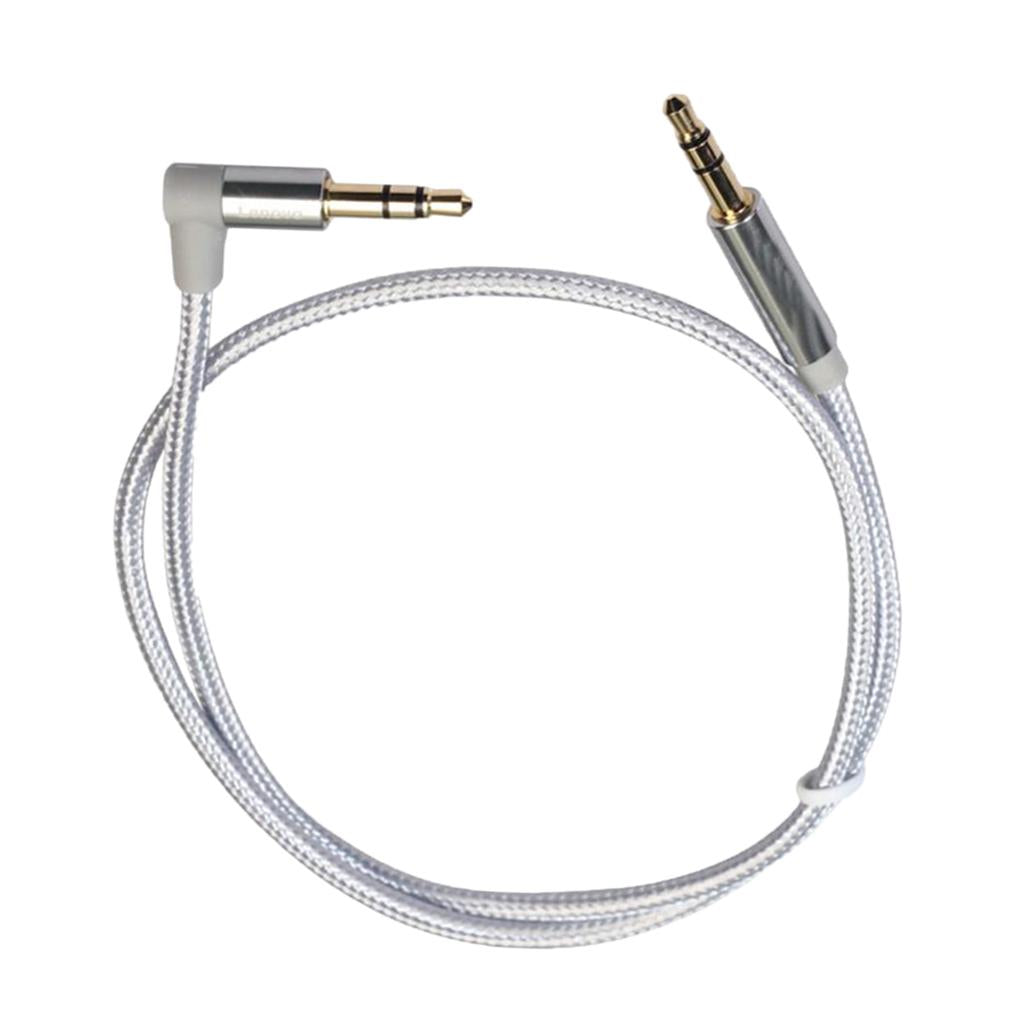3.5mm Audio Cable Nylon Braided Male to Male Aux Cord 50cm