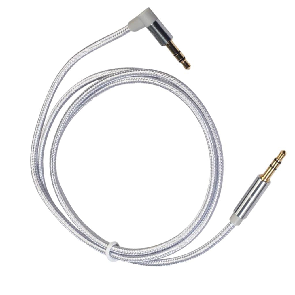 3.5mm Audio Cable Nylon Braided Male to Male Aux Cord 100cm