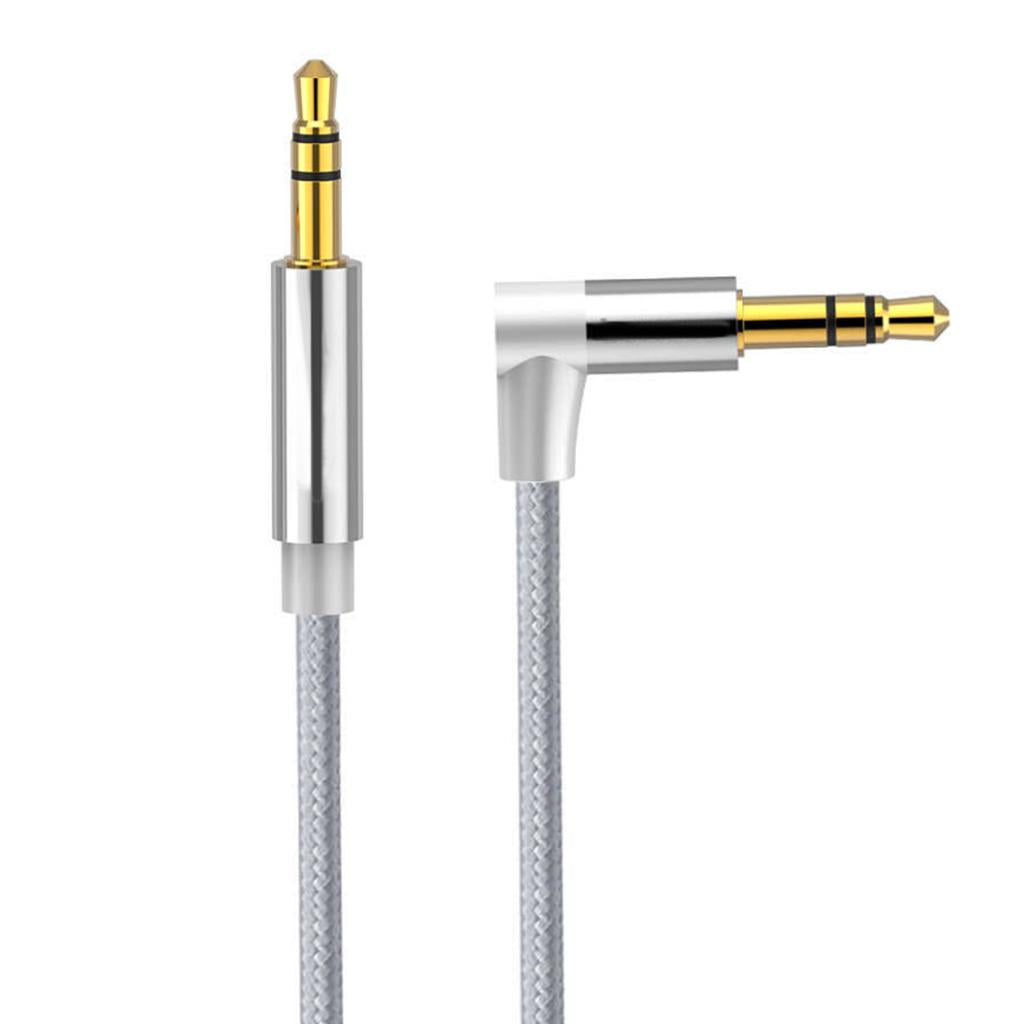 3.5mm Audio Cable Nylon Braided Male to Male Aux Cord 100cm