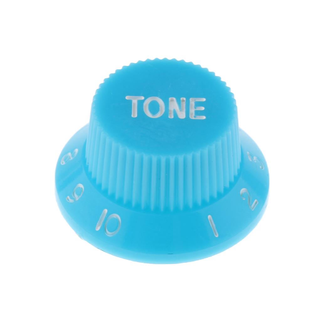 4pcs Electric ST Guitar Speed Volume Tone Control Knobs Replacement Blue