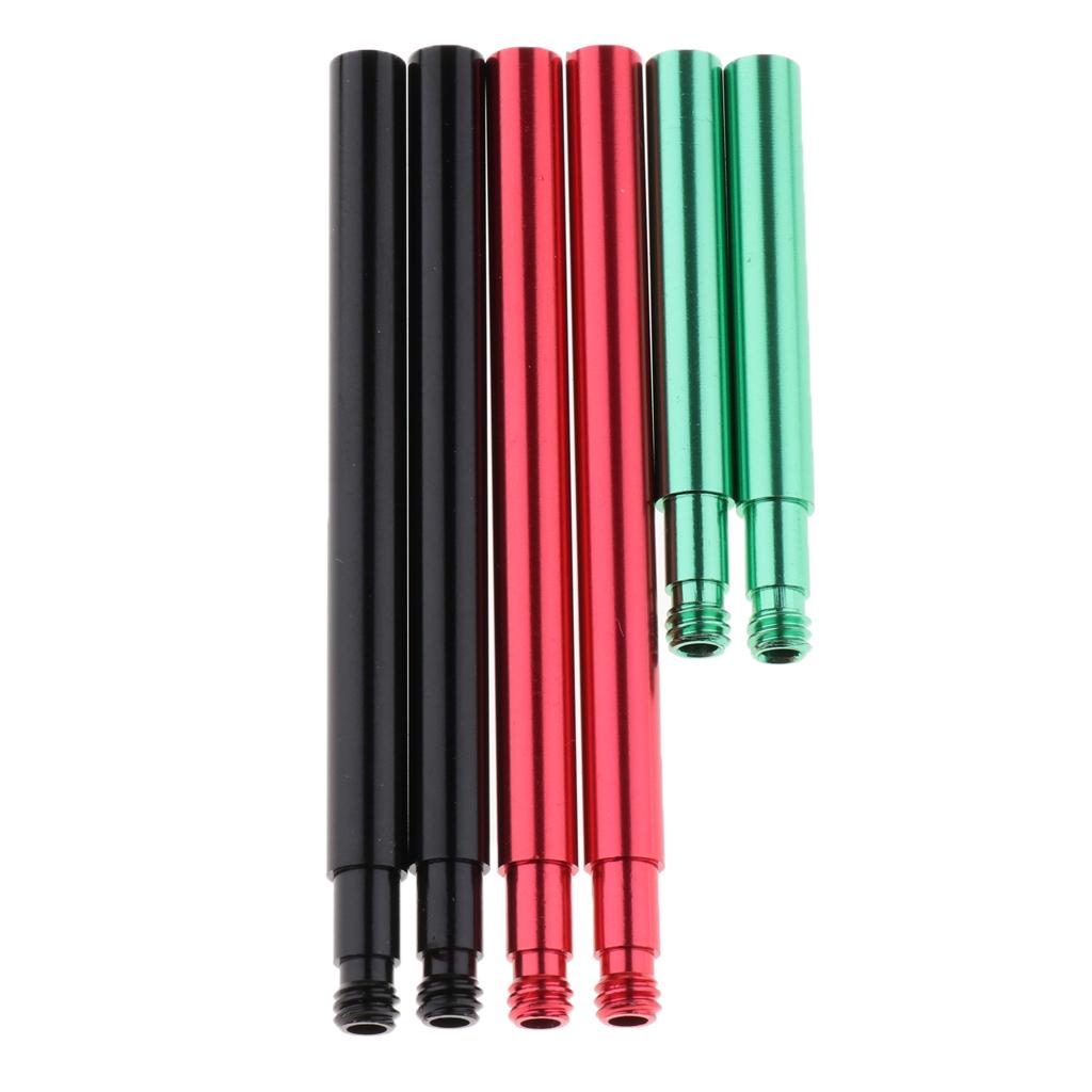 1 Pair Alloy Road Bicycle Tyre Inner Tube Presta Valve Extender Black 80mm