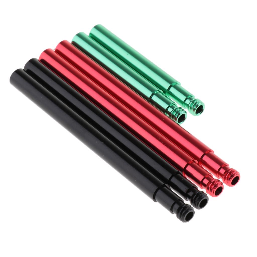 1 Pair Alloy Road Bicycle Tyre Inner Tube Presta Valve Extender Black 80mm